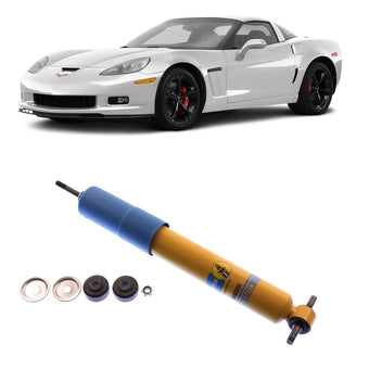 compare product Bilstein B6 Performance Single Front Suspension Shock Absorber Fits 1997 2004 Corvette Convertible w/o ESC | Consistent Fade Free Performance | 24-029759