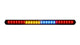 RIGID INDUSTRIES - 901802 Chase Rear Facing, 27 Mode, 5 Color LED Light Bar 28-inch Surface Mount (28 inches)