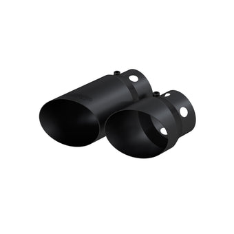 compare product MBRP T5111BLK - 304 SS Round Clamp-On Black Coated Exhaust Tip Cover Set