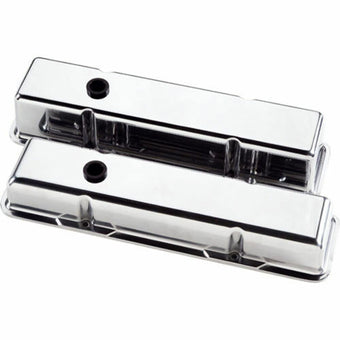 compare product Billet Specialties Small Block Valve Covers - Short Plain