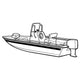 Carver Industries 71222S-11 Styled-to-Fit Boat Cover for V-Hull Center Console Shallow Draft Fishing Boats - 22'6", Mist Gray