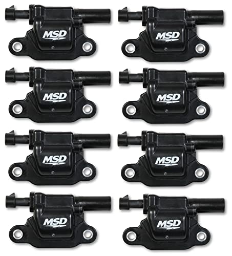 MSD 826683 Ignition Coil Blaster Series, Square, Black, 8-pack
