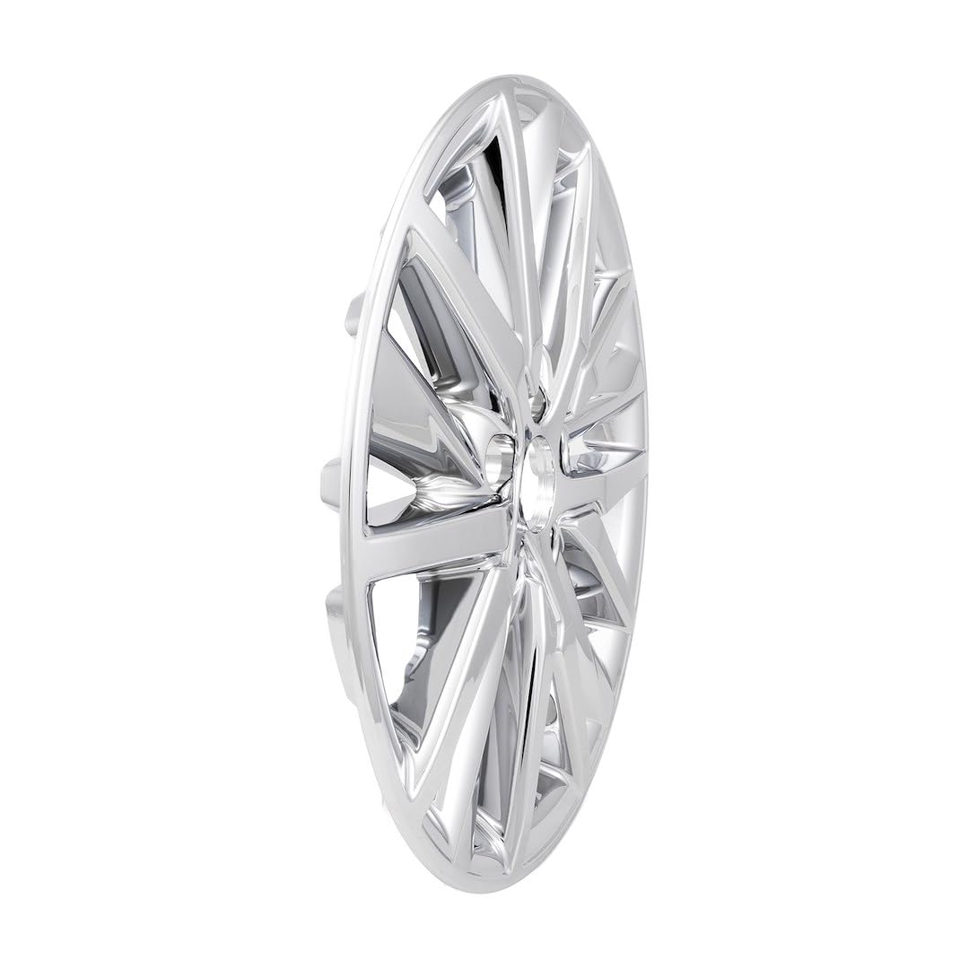 CCI Impostor ® Wheel Skins IMP480X, 18 Inch, 15 Spokes, Snap-On, Plated, Chrome, ABS Plastic, Fits Over and Into OEM Wheel, Set of 4, Fits 2021-2025 Toyota Camry XLE and SE Models