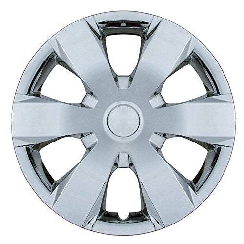 Aftermarket Wheel Covers; 16 Inch; Chrome Finish; Abs; 6 Spoke;