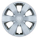 Aftermarket Wheel Covers; 16 Inch; Chrome Finish; Abs; 6 Spoke;