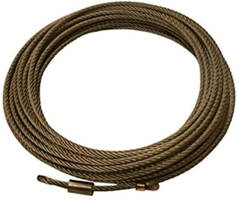 compare product Bulldog Winch 20296- Winch Rope Wire 11mm x 85 Foot for 10047, Gray
