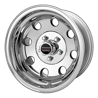 compare product American Racing AR172 BAJA 1PC Custom Wheel, 16x8, 0 Offset, 8x165.1 Bolt Pattern, 130.81mm Hub - Polished Rim