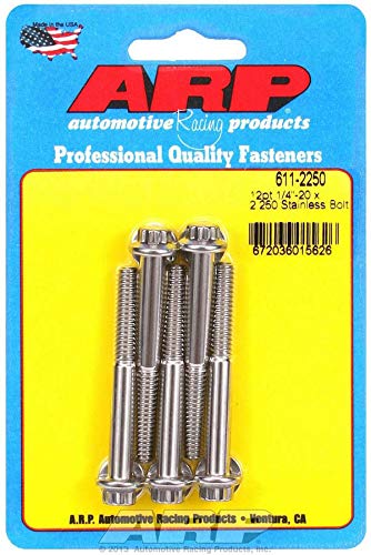 compare product ARP 611-2250 S/S Bolt Kit - 12pt. (5) 1/4-20 x 2.250