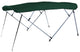 CARVER A(8SQ) 4893UB-15 8'L 4-Bow SQ Tube Pontoon Bimini Top Kit - 48" H, Fits 96"-102" W, Forest Green