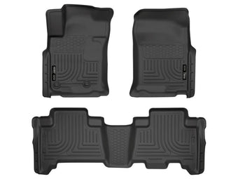 compare product Husky Liners Weatherbeater Floor Mats | Fits 2010-2012 Toyota 4Runner, 2010-2013 Lexus GX460 | Front & 2nd Row, 3-pc Black - 98571