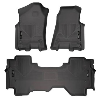 compare product Husky Liners Weatherbeater Floor Mats | Fits 2019 - 2025 Ram 1500 Quad Cab | Front & 2nd Row, 3-pc Black - 94011