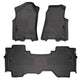 Husky Liners Weatherbeater Floor Mats | Fits 2019 - 2025 Ram 1500 Quad Cab | Front & 2nd Row, 3-pc Black - 94011