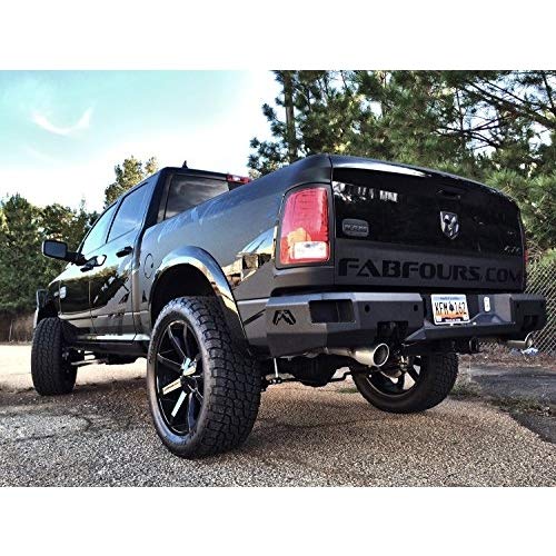 09-18 Ram 1500 or 10-18 Ram 2500 or 3500(19 Classic) Heavy Duty Premium Sensor Rear Bumper Matte Black