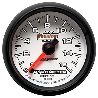 compare product Auto Meter 7544 Phantom II Electric Pyrometer Gauge Kit 2.3125 in.