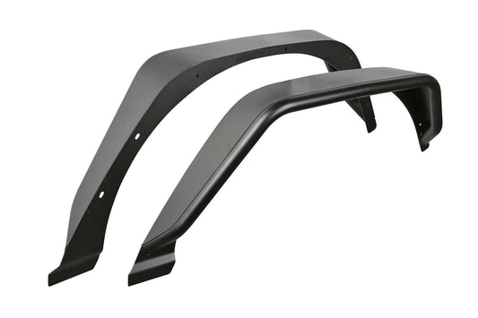 Fabtech FTS24213 Tube Fenders 4.5 in. Wide Rear Steel Texture Black Tube Fenders