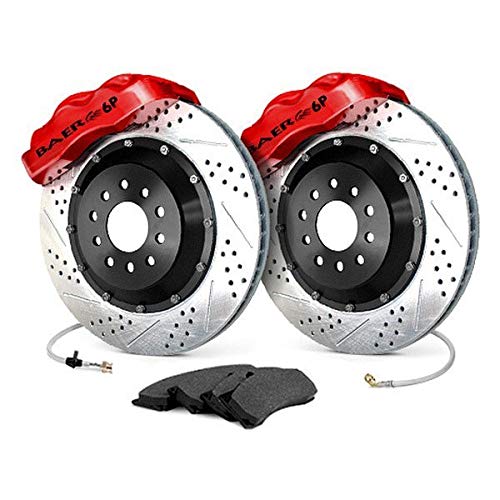 BAER BRAKES 4302350R-BKCZ Brake System (13" Rear Pro+ w/Park Brake Red 67-69 GM F Body 10 or 12 C Clip Rear End Only), 1 Pack