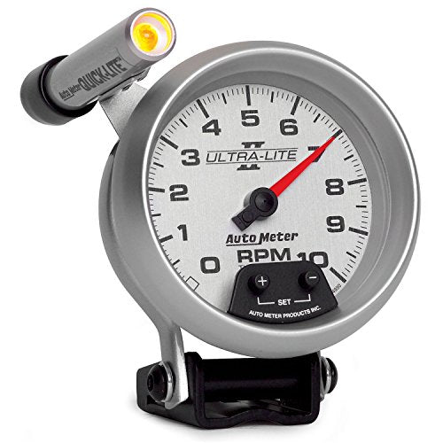 Auto Meter 4990 Ultra-Lite II 3-3/8" 10000 RPM Pedestal Mount Mini-Monster Tachometer