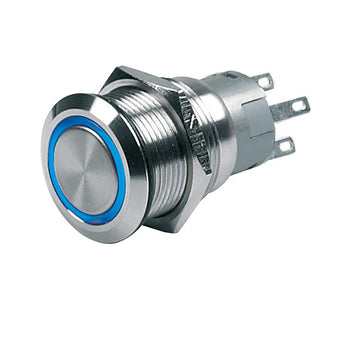 compare product BEP Push-Button Switch 12V Momentary On/Off - Blue LED