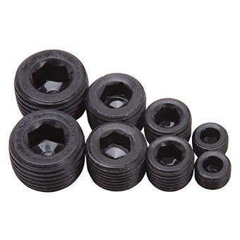 compare product Edelbrock 8051 Pipe Plug Kit Fitting, 1Pack, Black