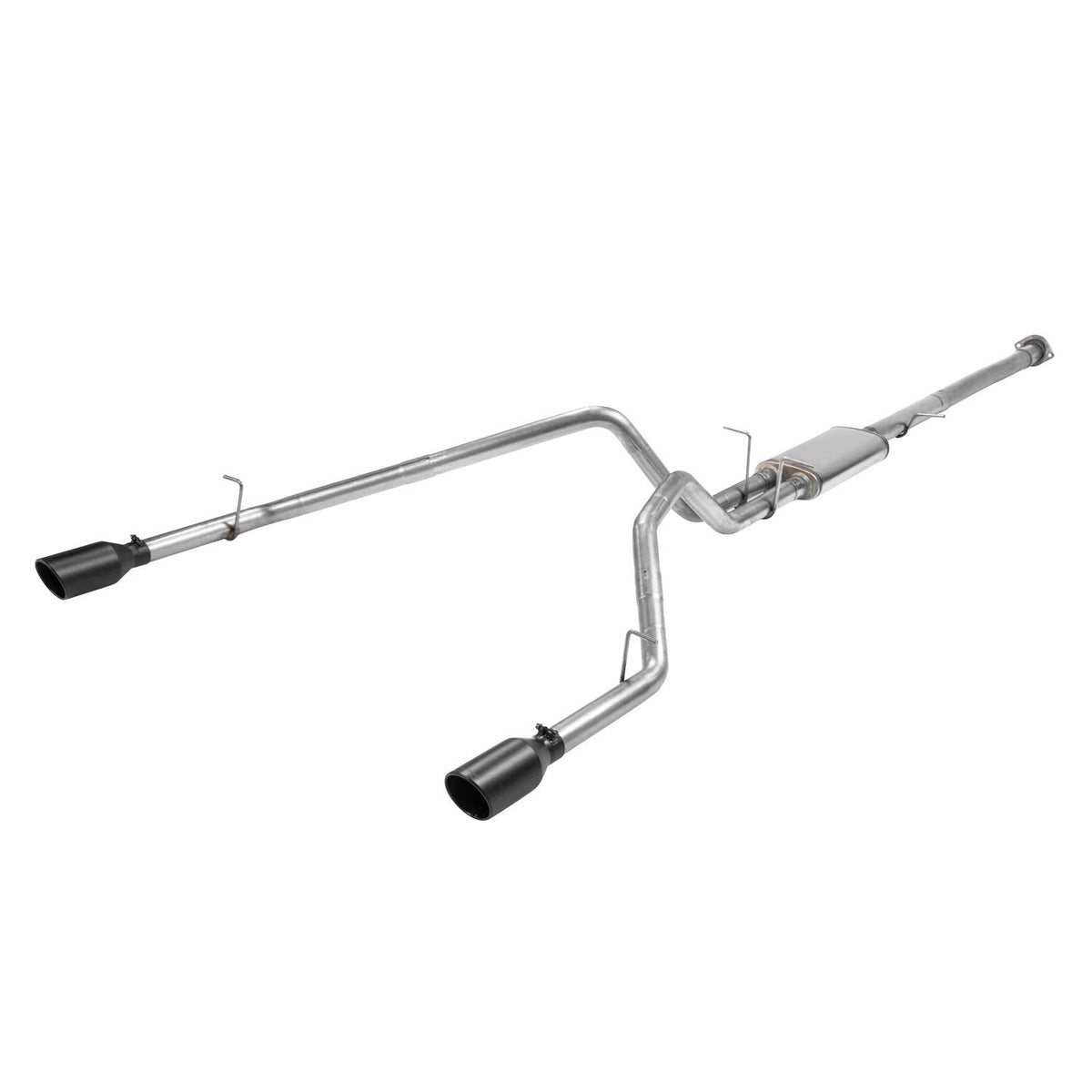 Flowmaster 717889 FlowFX Cat-Back Exhaust Kit 3 Inch Dual 2.5 Inch Tailpipes Stainless Steel 4.5 Inch Black Ceramic Stainless Tips Compatible with 2019-2024 RAM 1500 New Body 5.7L with Dual Exhaust