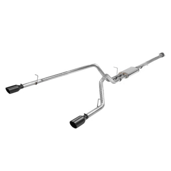 compare product Flowmaster 717889 FlowFX Cat-Back Exhaust Kit 3 Inch Dual 2.5 Inch Tailpipes Stainless Steel 4.5 Inch Black Ceramic Stainless Tips Compatible with 2019-2024 RAM 1500 New Body 5.7L with Dual Exhaust