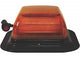 ECCO LED Beacon: Square Medium Profile 12-24VDC 24 Flash Patterns VAC-MAG Mount Amber Title 13