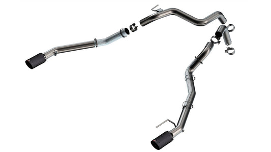 Borla 24-25 Ford Ranger Raptor 2.75in Tailpipe Kit 4in Tip - Brawler Ceramic Black