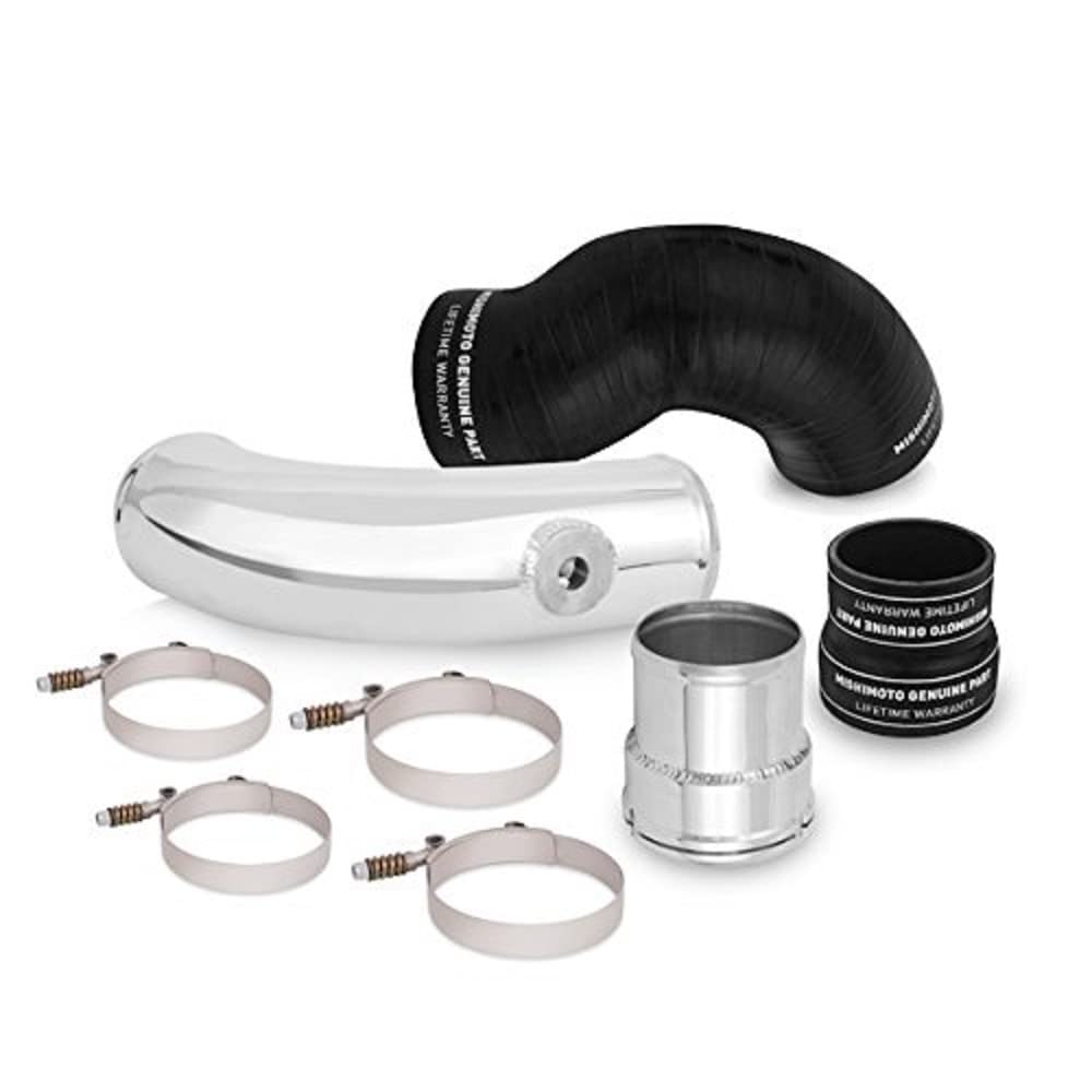 Mishimoto MMICP-F2D-17KBK Intercooler Pipe Kit Compatible With Ford 6.7 Powerstroke 2017+ Polished