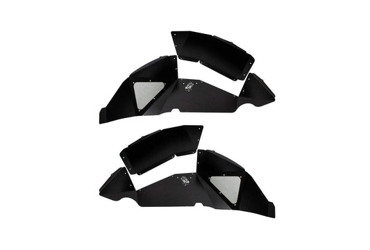 Automotive Fishbone Offroad FB33130R: Jl Inner Fenders Rear - Aluminum - Black Powder Coat