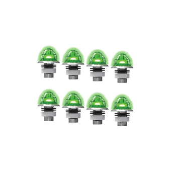 compare product RoadWorks Jewel Mini Watermelon Light Clear Lens and Green LEDs | 8 Pack | JWL1026