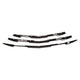 CCI Grille Insert GI180BLK, Overlay, Bar Style, 5 Piece, Without Emblem Cutout, Gloss Black, ABS Plastic, Fits 2021-2023 Chevrolet Trailblazer LT, LS and L Models