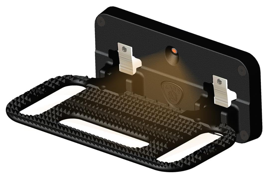 Carr's 195001: Hd Mega Ladder Rack Step - Black - Chevy Express/Gmc Savana (Step Not Illuminated) - (Single)