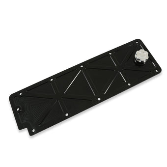 compare product Holley Valley Cover Trussed Satn Blk W/Oil Fill
