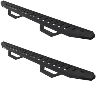 compare product Go Rhino RB20 Running Boards, Mounting Brackets, & 2 Pair of Drop Steps | Galvanized Steel, Textured Black | 6942358020PC | Fits 2015-2024 Chevrolet Colorado & GMC Canyon Crew Cab Pickup