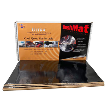 compare product HushMat Bulk Kit – Automotive Sound Deadening and Thermal Insulation Solution for All Vehicles (58.1 Sq Ft, Black Foil)