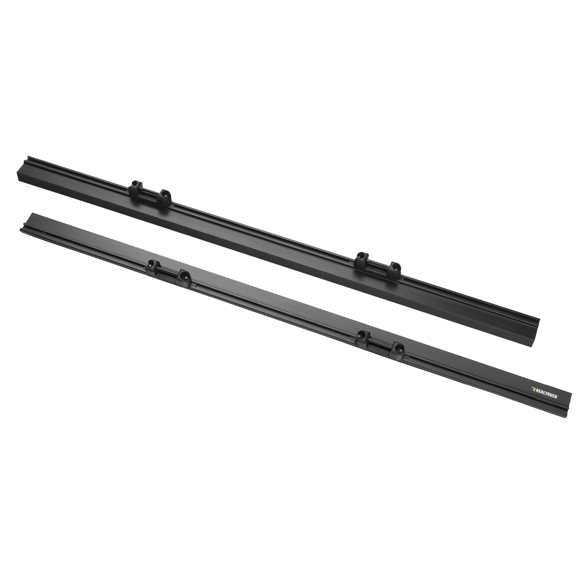 RealTruck TruXedo Elevate TS Rails | 1118329 | Fits 5' to 5'4" Beds - Compact Trucks (56" Rail Length) | RAILS & Cleats Only , Black
