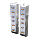 RoadWorks Peterbilt 589 Front Breather Lights with (12) Mini Amber/Amber LED Lights | 32063MN