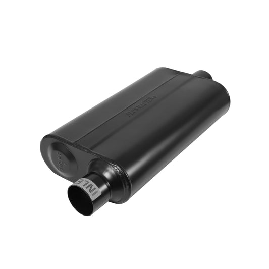 Flowmaster 842551 50 Delta Muffler 409S - 2.50 Offset In and 2.50 Center Out - Moderate Sound