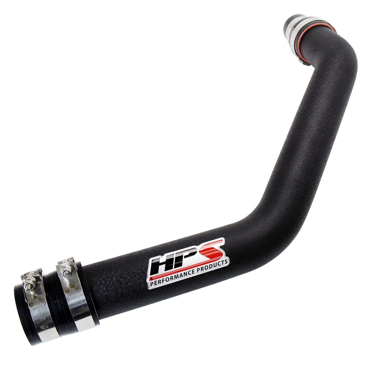 HPS Performance Wrinkle Black Intercooler (2.5" Upper Charge Hot UICP) Compatible for 2008-2015 Mitsubishi Lancer EVO X Turbo, 17-103WB