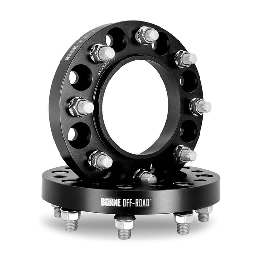 Mishimoto Borne Off-Road Wheel Spacers, 8X170, 1.50 Inch Thick, Compatible with Ford F-250/F-350/Excursion, Black