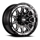 Grid Off-Road GD15 Custom Wheel - 20x9, 0 Offset, 6x135 Bolt Pattern, 108mm Hub - Gloss Black with Milled Accents Rim