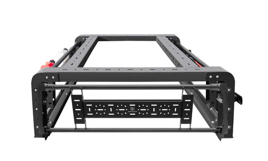 ZROADZ Overland Rack 2019-2021 Ford Ranger - w/Three Access Lifting Side Gates - Cargo System - Includes Complete LED Kit & Wiring - Bolt On Easy Installation - PN #Z835201, Black