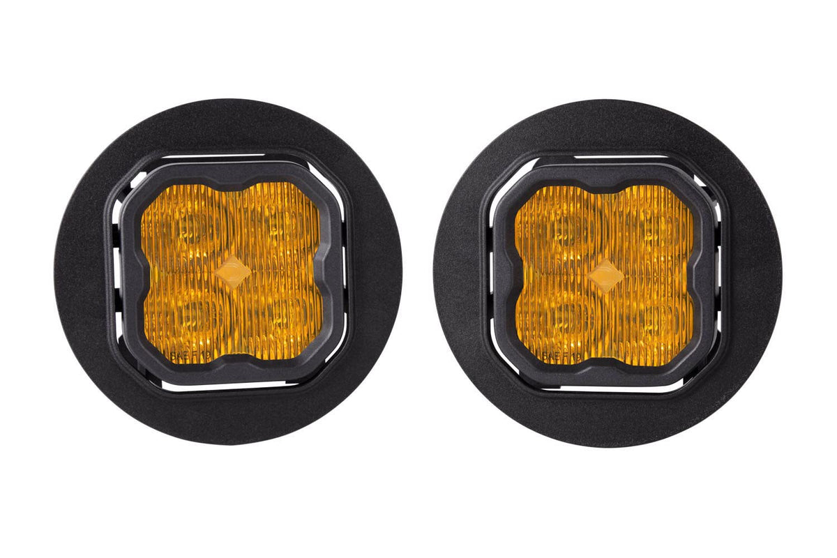 Diode Dynamics SS3 SAE/DOT Type OB Fog Light Kit compatible with Subaru, Outback, Yellow SAE Fog Max with Backlight