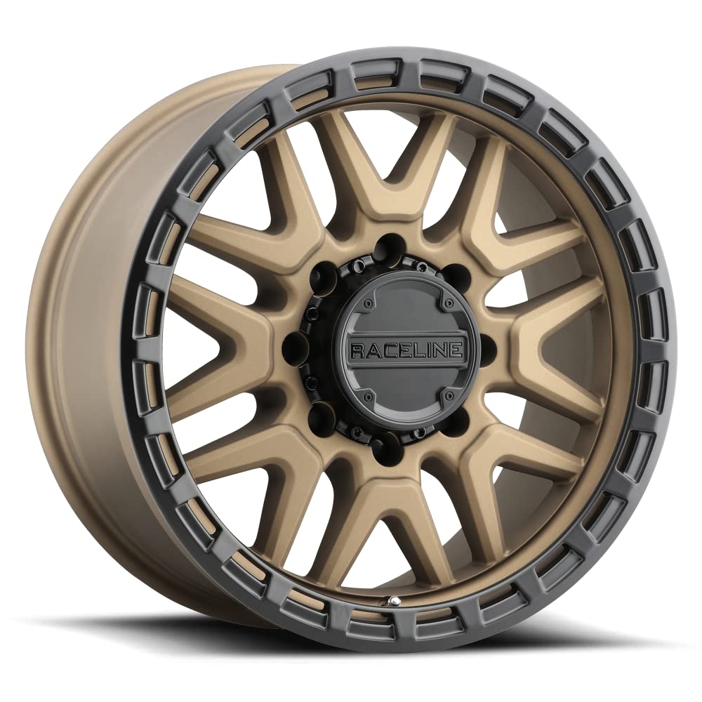 Raceline Wheels 953BZ KRANK Wheel Bronze 18X9"8X180 Bolt Pattern +18mm Offset/(5.71"B/S) Split Spoke Aluminum Passenger Car Wheels, Full Size Replacement Bronze Car Rims