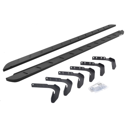 Go Rhino 63417680SPC RB10 Slim Line Running Boards with Mounting Brackets Kit for Ford 99-16 F-250 Super Duty, Ford 99-16 F-350 Super Duty (Extended Cab Pickup)