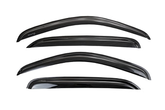 compare product TrailFX Rainguard Window Vents Fits Ford F-250 F-350 F-450 450 Super Duty Crew Cab 1999-2016 Smoke Acrylic Low Profile Tape-On Side Four Piece Window Deflectors TrailFX 4953H