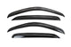 TrailFX Rainguard Window Vents Fits Ford F-250 F-350 F-450 450 Super Duty Crew Cab 1999-2016 Smoke Acrylic Low Profile Tape-On Side Four Piece Window Deflectors TrailFX 4953H