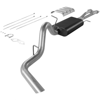 compare product Flowmaster 17165 Force II Cat-Back Exhaust Kit 3 Inch Aluminzed Steel Compatible with 1996-1999 Chevy Tahoe/GMC Yukon 5.7L 2 Door