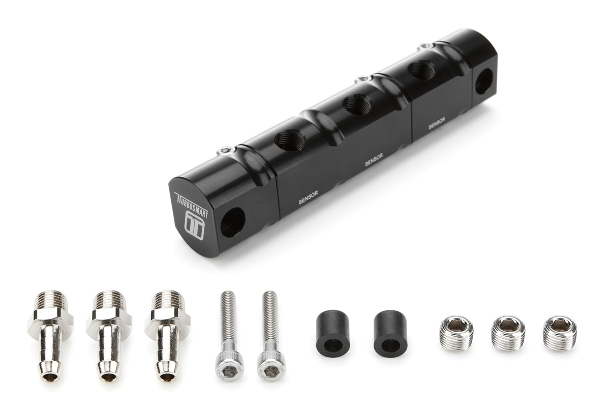 3-Channel Modular Sensor Block (1/8NPT) by Turbosmart