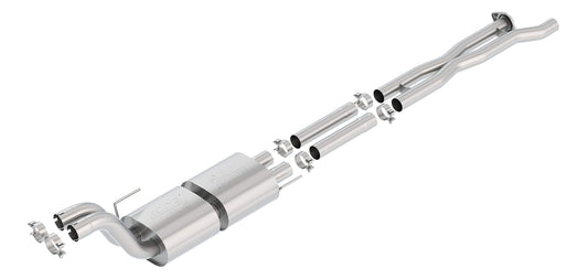 BORLA 60638 Performance Exhaust Merge X-Pipe With Mid-Section 2017-2020 Ford F-150 Raptor V6 & 2019-2020 F-150 Limited V6 Dual 2.75" Diameter Into Mufflers/Dual 3" Exiting Mufflers T-304 Stainless